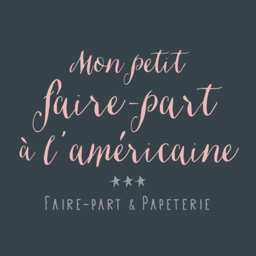 Mon petit faire-part à l'américaine