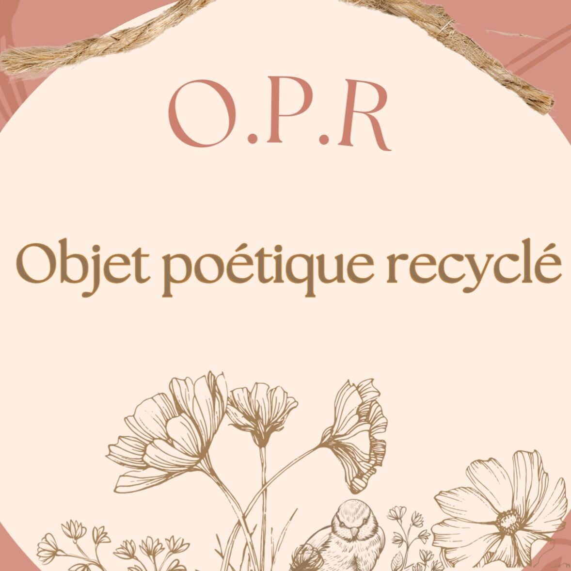 Objet poétique recyclé