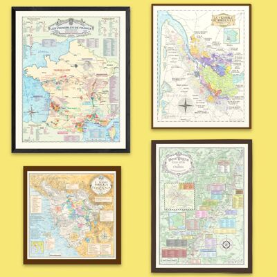 Classic wine maps