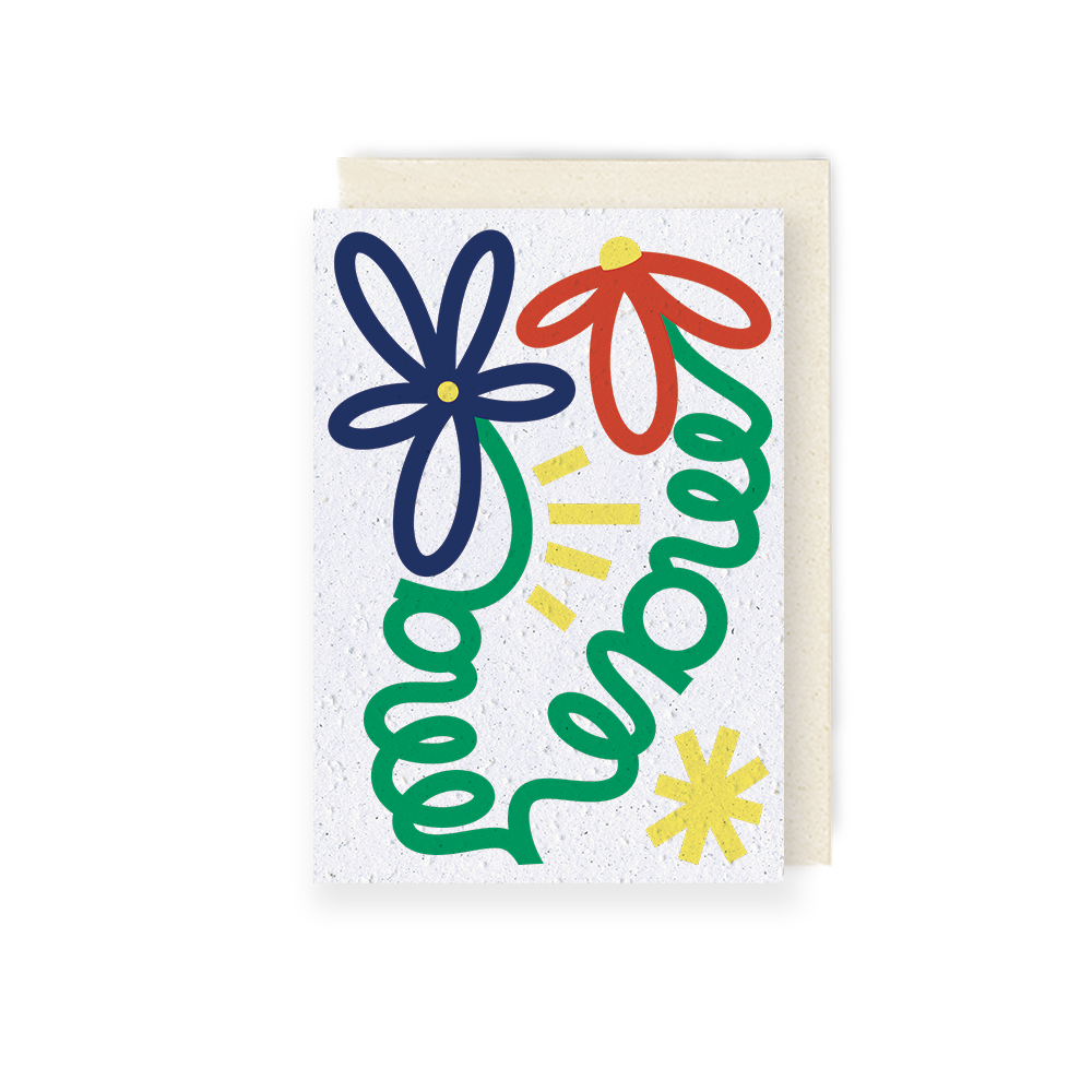 Plantable card, Flower Mom