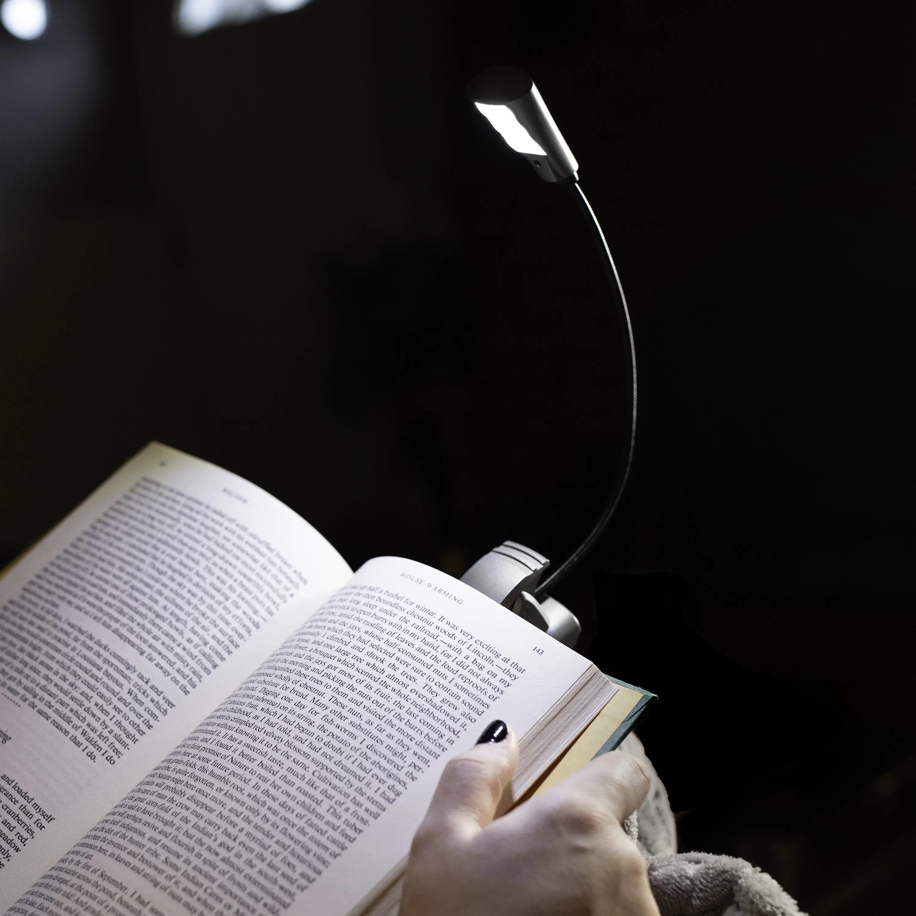 Buy wholesale Adjustable Clip-On Gooseneck LED Book Light with 6 LEDs