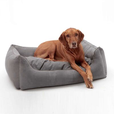 Dog bed box bed Alcanterra anthracite