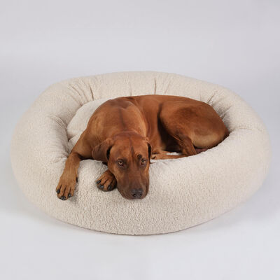 Dog cushion donut cuddle nest LOOP Paddy cream