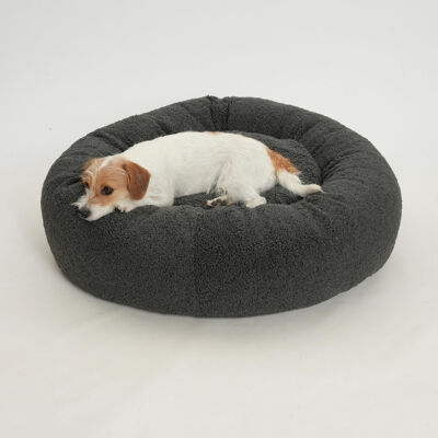 Dog cushion donut cuddle nest LOOP Paddy graphite