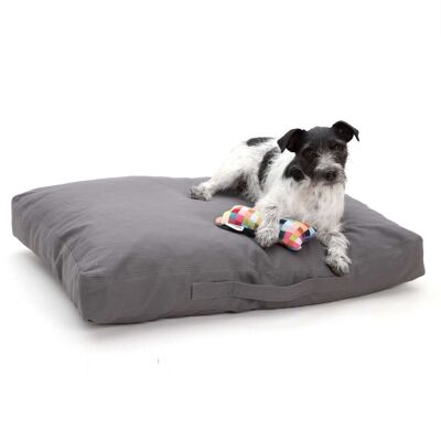 Cojín para perro Hamptons Canvas algodón gris