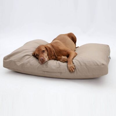 Cuscino per cani Hamptons Canvas cotone sabbia beige