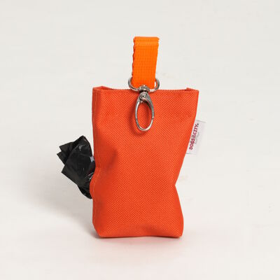 Dispensador de bolsas para excrementos Snap naranja