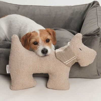 Perro de peluche FRED Paddy grava con bufanda