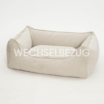 Housse interchangeable pour panier pour chien Chelsea Cord gravier