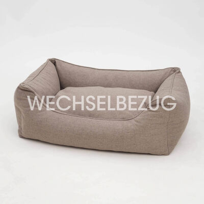 Changeable cover for dog bed box bed Ono greige