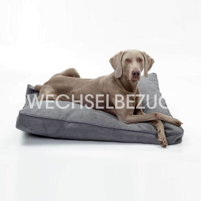 Housse amovible pour coussin pour chien Alcanterra gris anthracite