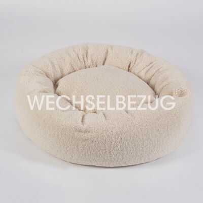 Replaceable cover for dog cushion donut cuddle nest LOOP Paddy cream