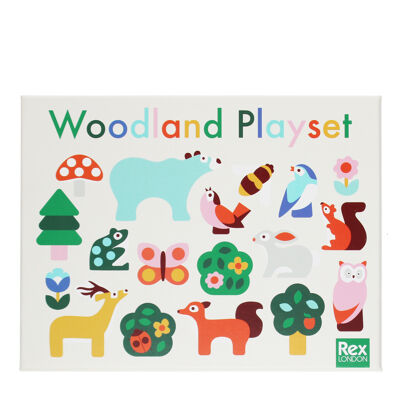 Ensemble de jeux d'animaux en bois - Woodland