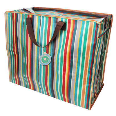 Borsa portaoggetti Jumbo - Strisce retrò anni '70