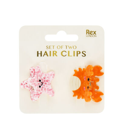 Mini fermagli per capelli (set da 2) - Creature marine