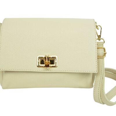 Borsa a spalla in pelle Isadora Beige