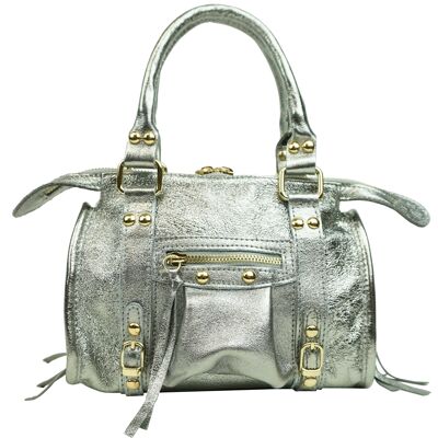 Small shiny leather handbag Mini Naples 58036