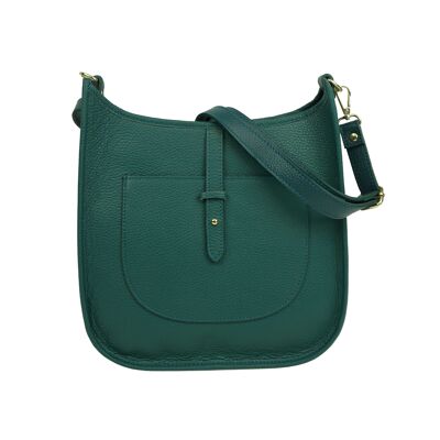Borsa a tracolla in pelle Canard Blue Laly