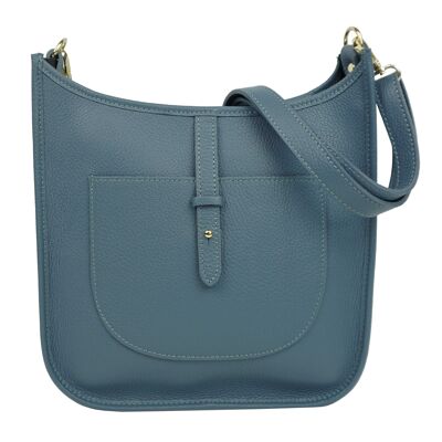 Leather shoulder bag Blue Jean Laly