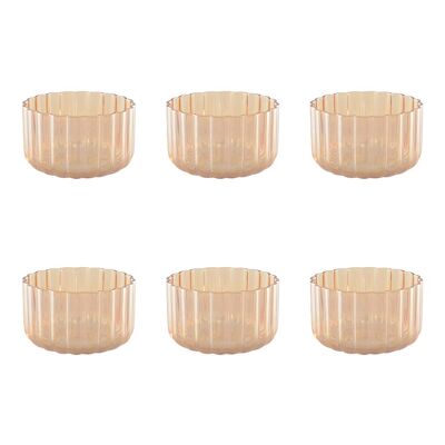 Golden cups - set of 6