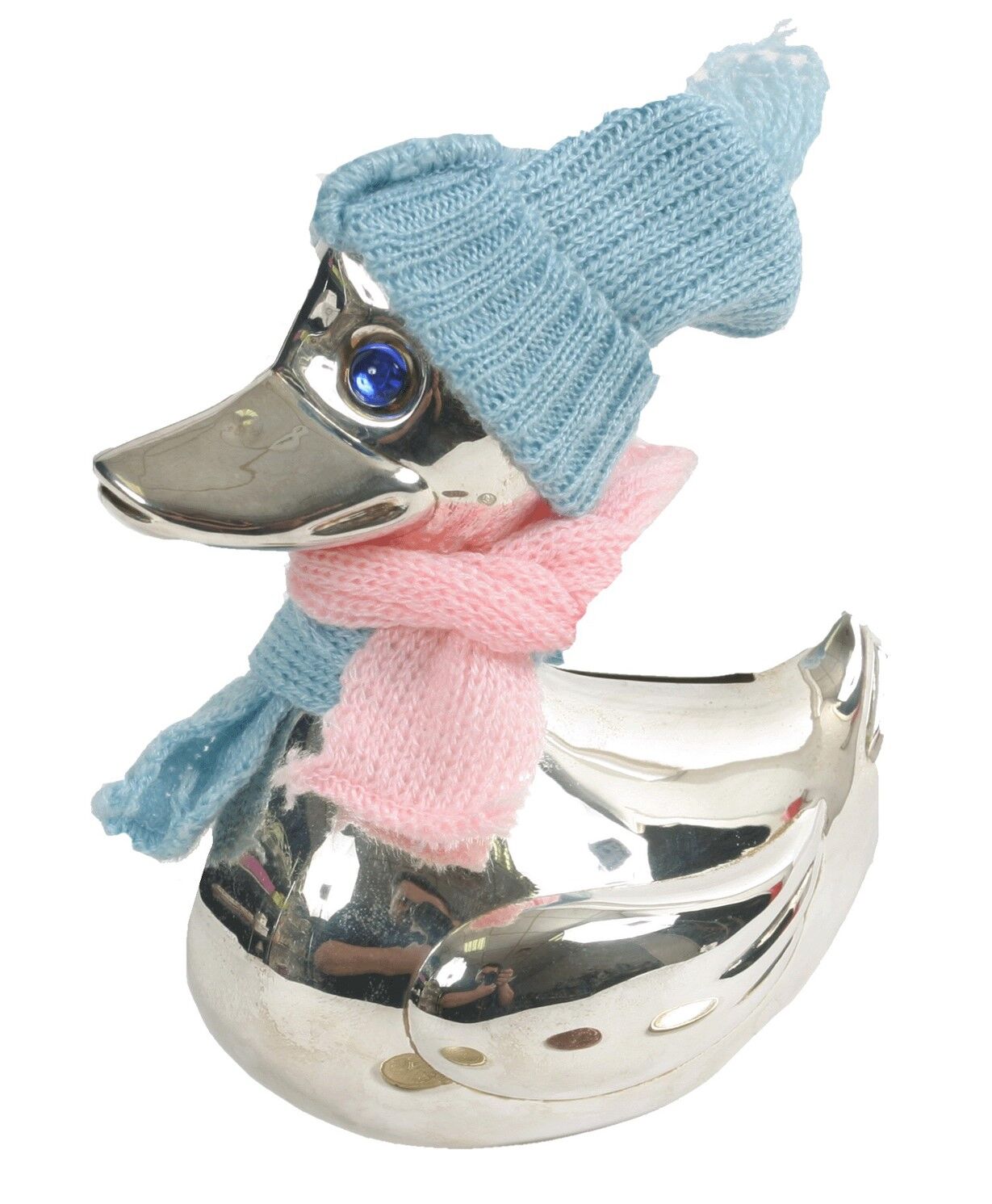  Tirelire canard bleu/rose