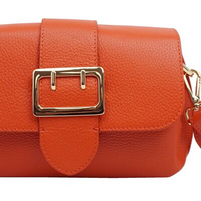 Borsa a tracolla Bastia in pelle Arancio