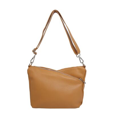 Sac bandoulière croisé Valence Camel
