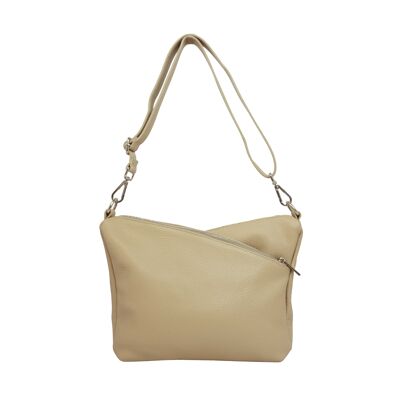 Sac bandoulière croisé Valence Taupe