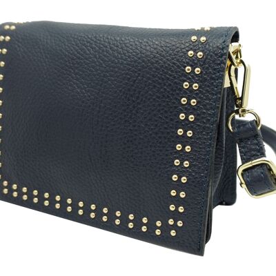 Borsa a spalla piccola con borchie Kalie Marine