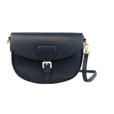 Borsa a tracolla in pelle Valentina Navy