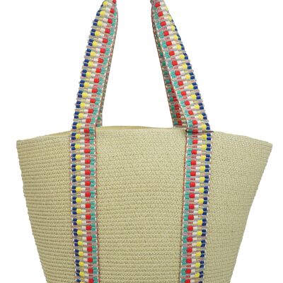 Bolsa de playa S0131 Beige
