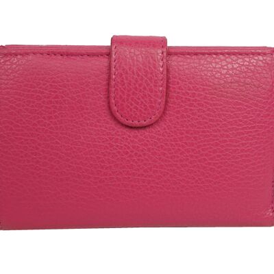 Leather wallet DB-937 Fuchsia