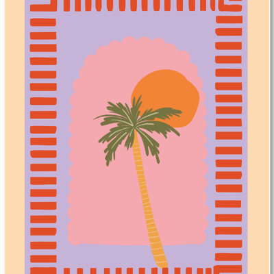 Palma e sole | Poster A4