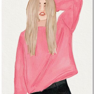 Ragazza bionda | Poster A4