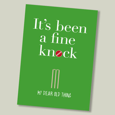 Cricket sport birthday / retirement card