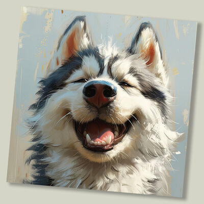 Funny Dog greeting card for any occasion - ‘Miki'