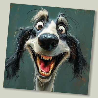 Funny Dog greeting card for any occasion - ‘Ivan'