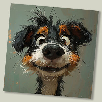 Funny Dog greeting card for any occasion - ‘Piper'