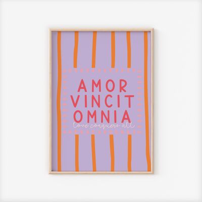 Love vincit omnia | Poster A4