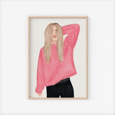 Blonde chick | Poster A4