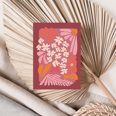 Imprimé floral | Affiche A5