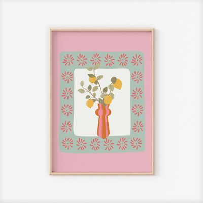 Vase à fleurs | Affiche A4