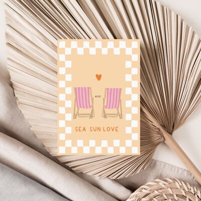 Sea Sun Love | Poster A5