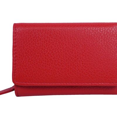 Leather wallet DB-908 Red