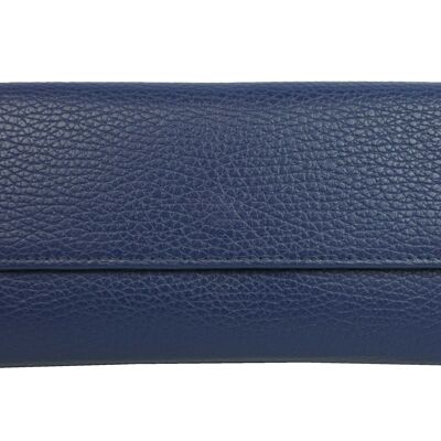 Grand portefeuille en cuir DB-905 Marine