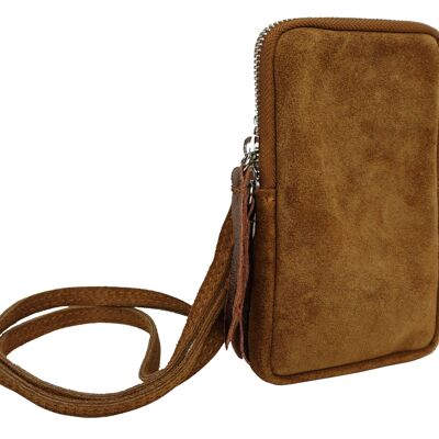 Eléna split leather phone pouch D31100-1