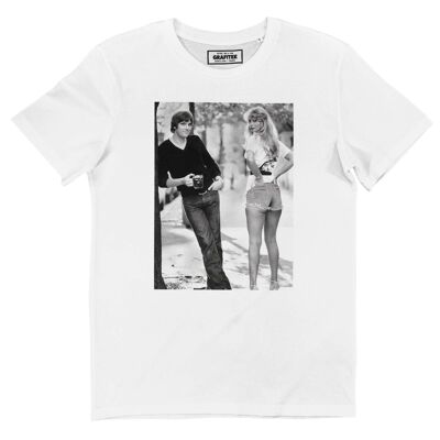 Camiseta de Steve Alder - Foto en blanco y negro