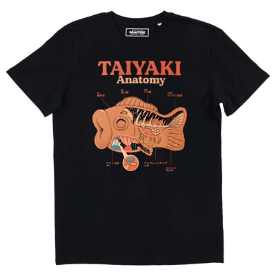 Camiseta de anatomía de Taiyaki: dibujo de pez japonés