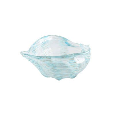 Cuenco océano con concha azul 29x17.5 x 9.5cm