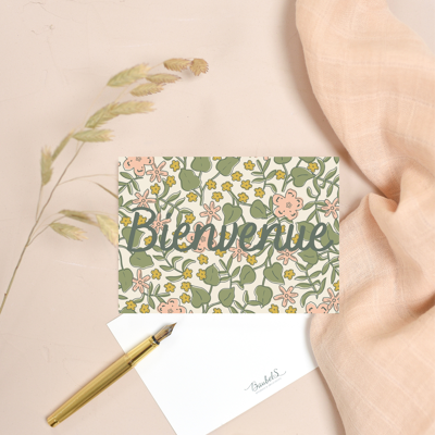 Biglietto di benvenuto Lily - prodotto in Francia